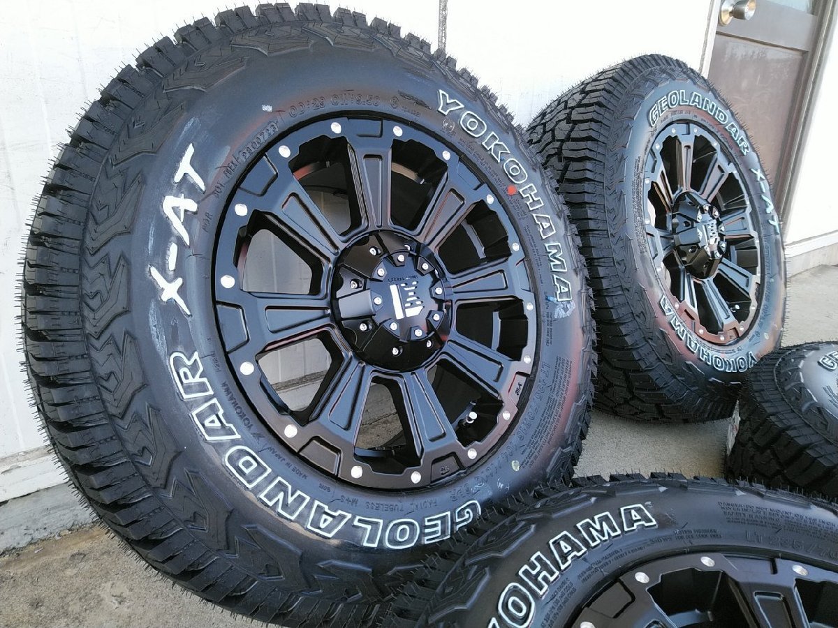 デリカ D5 エクストレイル CX5 RAV4 アウトランダー タイヤホイールセット YOKOHAMA ジオランダー X-AT 235/70R16 LEXXEL DeathRock_画像6