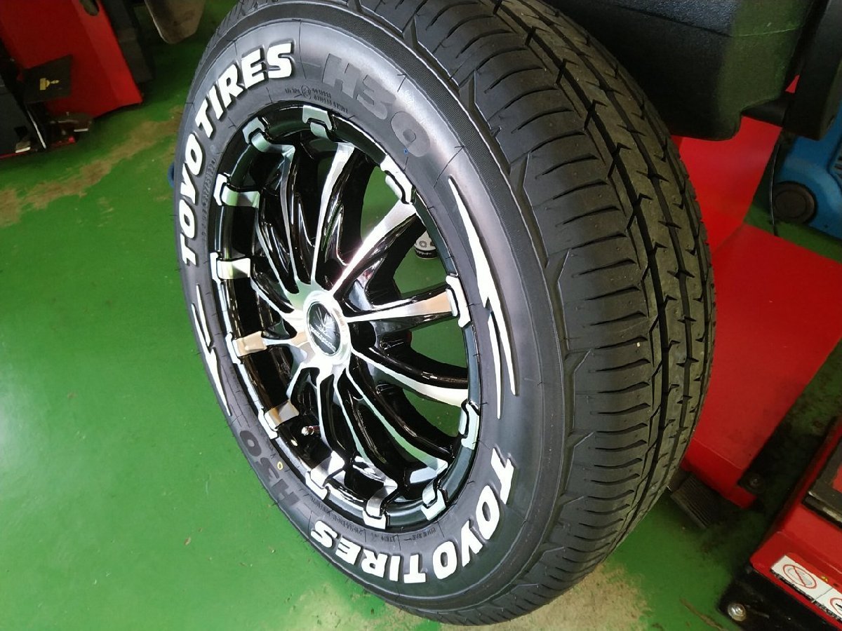 車検対応 ハイエース200系 タイヤホイールセット トーヨータイヤ H30 215/65R16 ホワイトレター 16インチ BD12 新品 4本セット_画像9