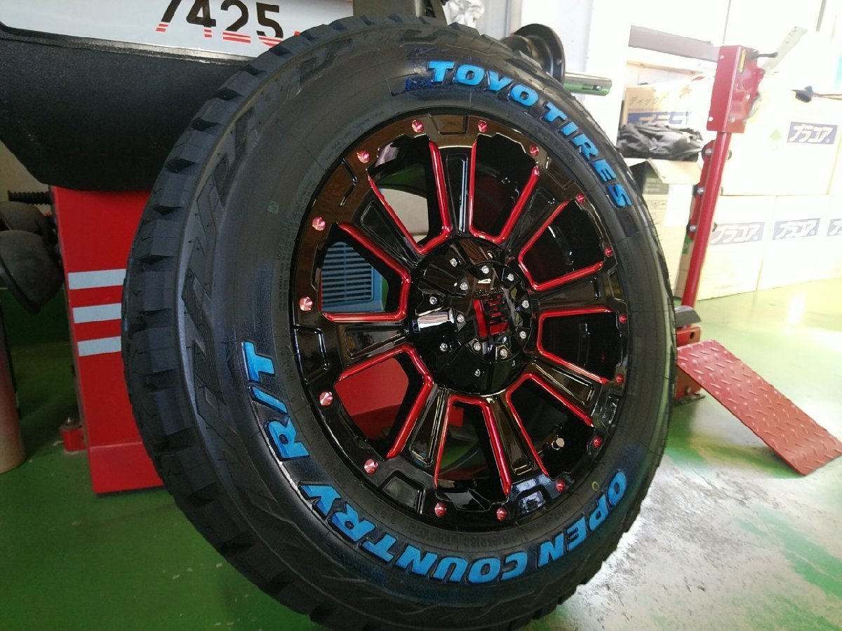 車検対応 TOYO OPENCOUNTRY RT 215/65R16 ハイエース200系 タイヤホイールセット 16インチ DeathRock_画像7