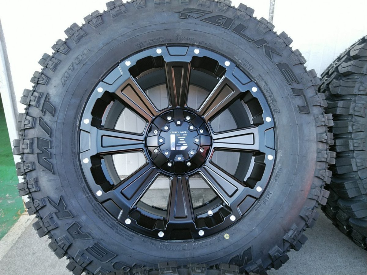 リフトアップ ハイラックス サーフ タイヤホイールセット ファルケン WILDPEAK MT01 265/70R17 17インチ DeathRock_画像6