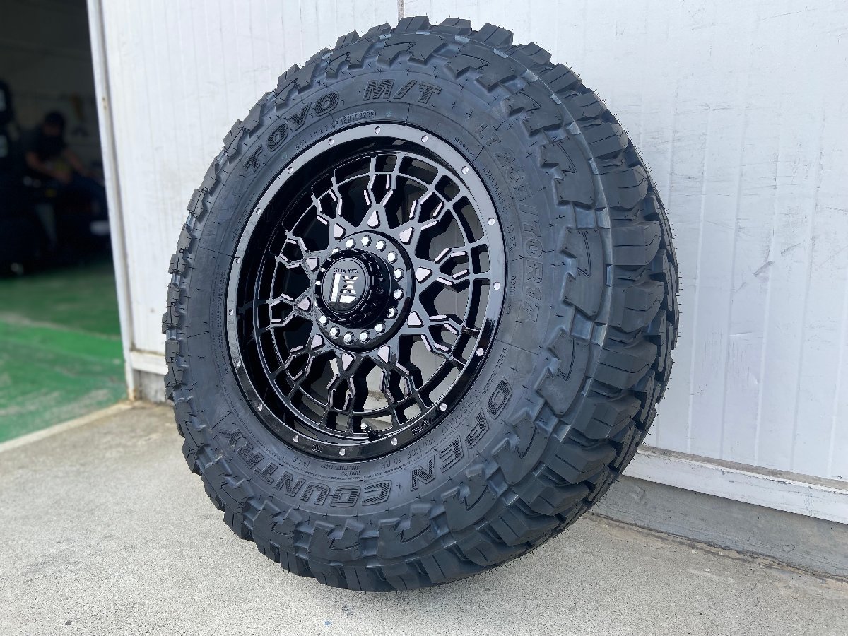 【新品】JKラングラー・JLラングラー タイヤ ホイール4本セット トーヨー オープンカントリーMT 265/70R17 LEXXEL PreDator 17インチ_画像4