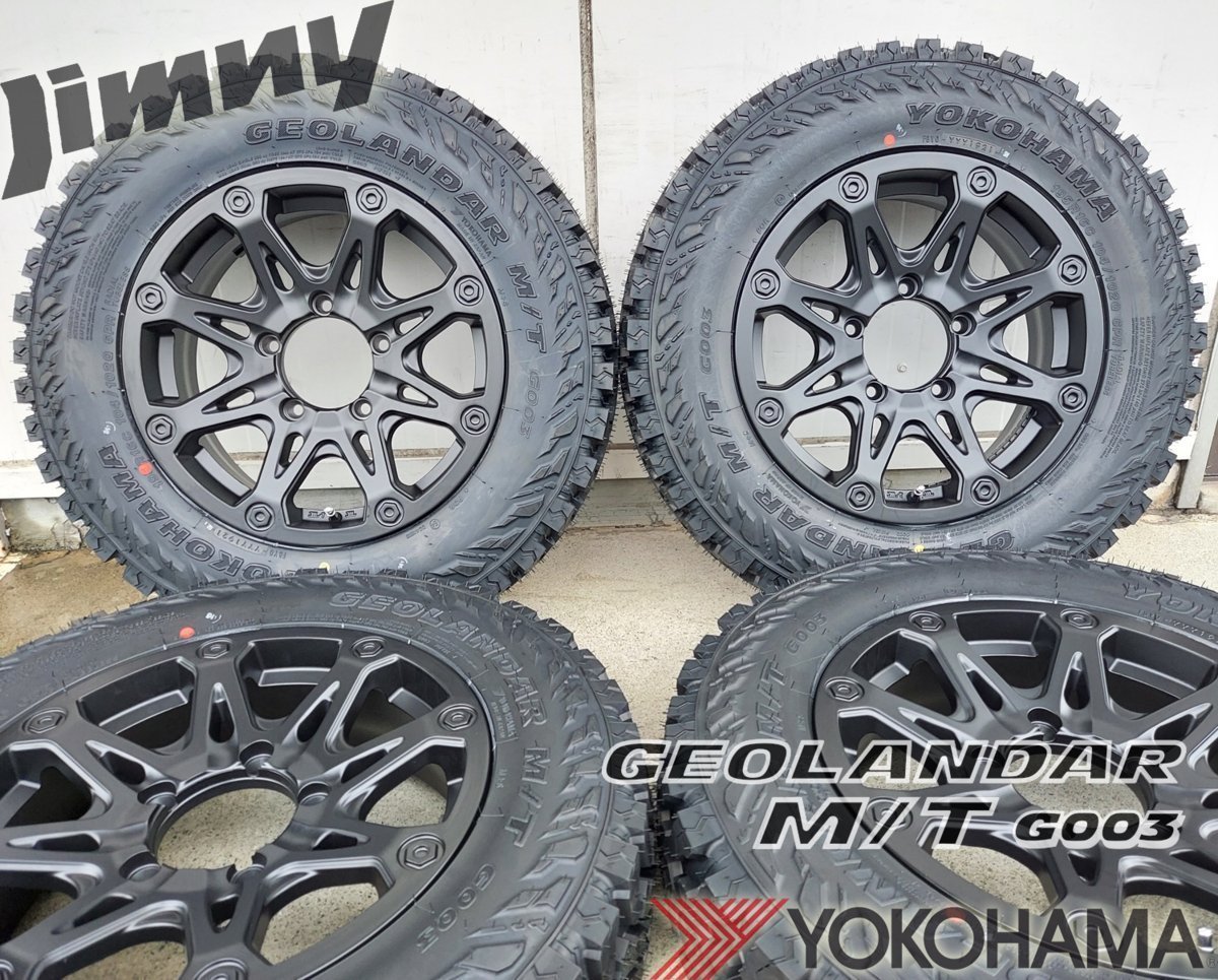 大人気!! ジムニー JB64 JB23 JA BDX08 ヨコハマ ジオランダー MT G003 185/85R16 175/80R16 195R16 タイヤホイールセット 16インチ_画像8