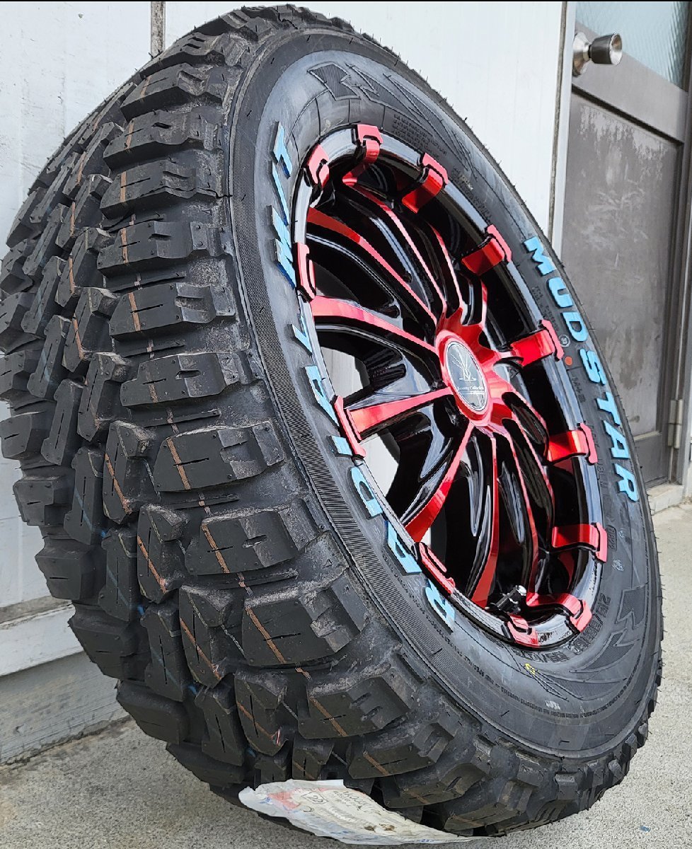 車検対応 新品タイヤホイール4本セット 215/65R16 BountyCollection マッドスター ラジアル MT BD12 200系ハイエース レジアスエース_画像5