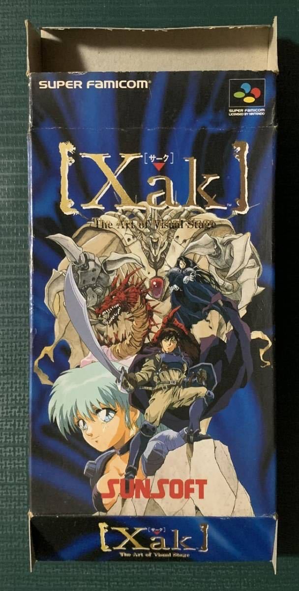 Yahoo!オークション - SFC Xak〔サーク〕 箱説明書付 Yahoo!オークション - SFC Xak〔サーク〕 箱説明書付