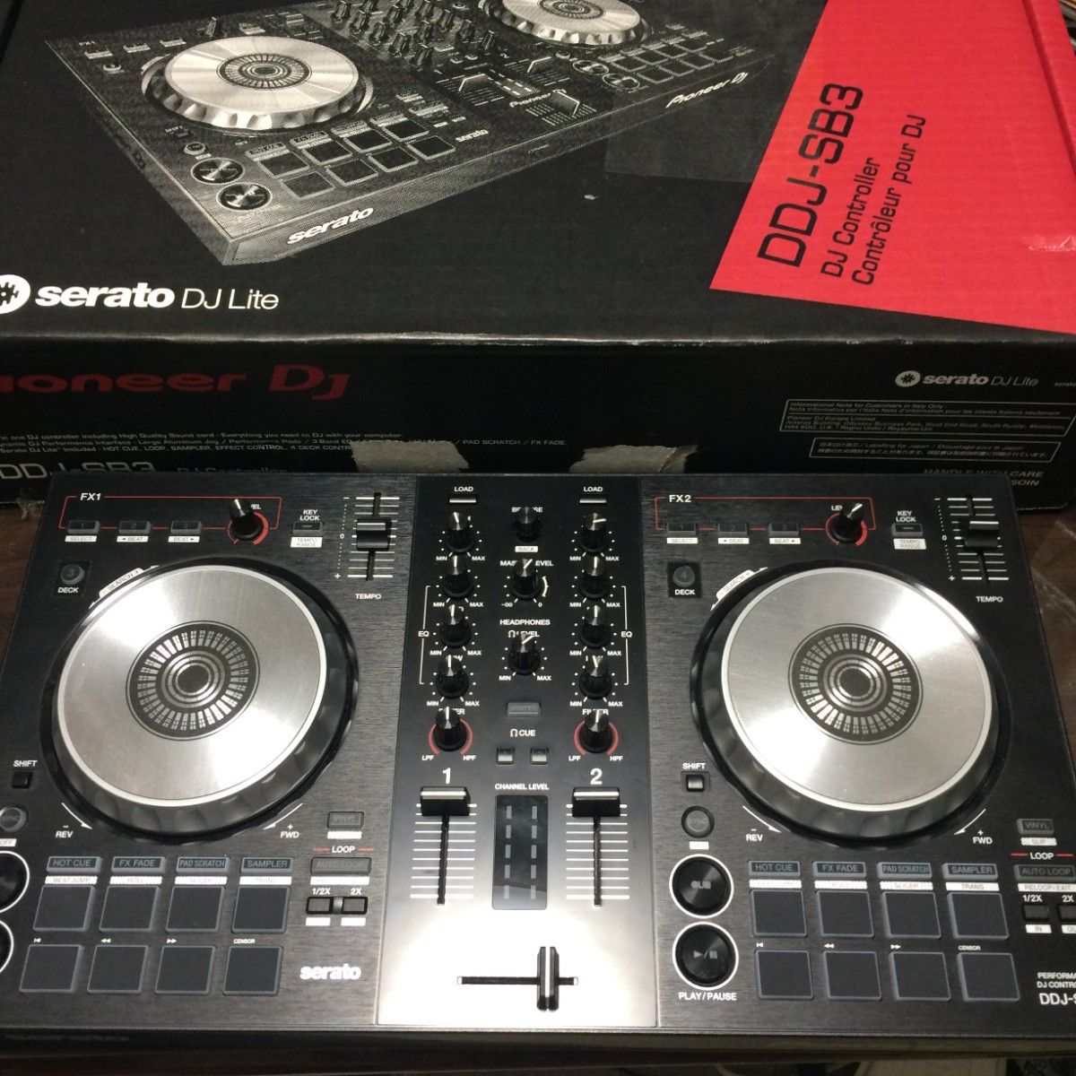 美品 pioneer DDJ-SB3 人気機種 serato DJ DJコントローラー パイオニア PCDJ ddjsb3