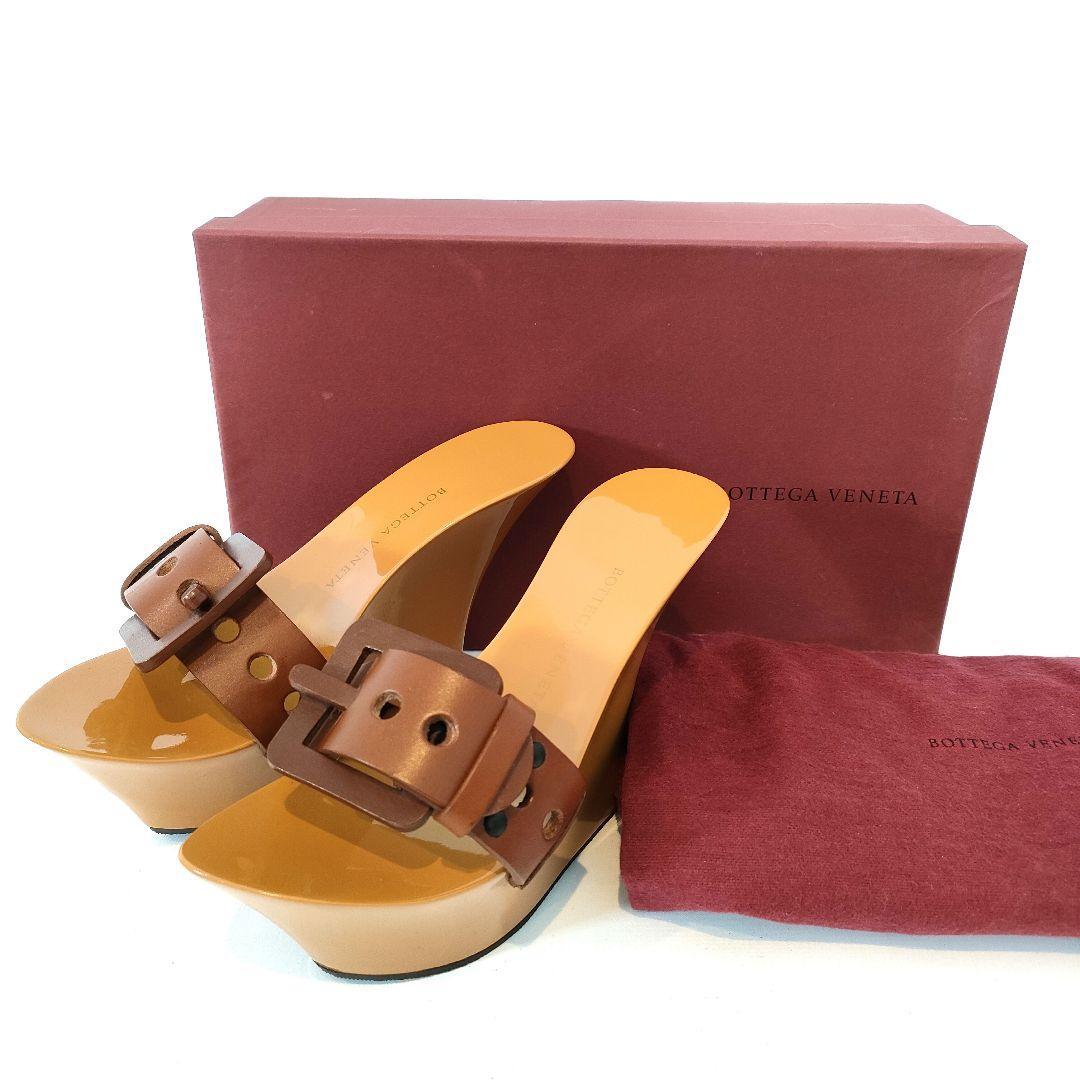 BOTTEGA VENETA ボッテガヴェネタ サンダル 35 約 22.5cm ブラウン