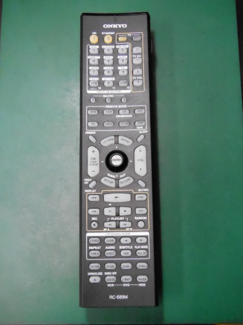  new goods [ONKYO( bankruptcy )] remote control RC-689M (TX-NA905X*TX-NA906X for )( Manufacturers bankruptcy therefore, now after arrival not equipped ) Manufacturers bankruptcy 
