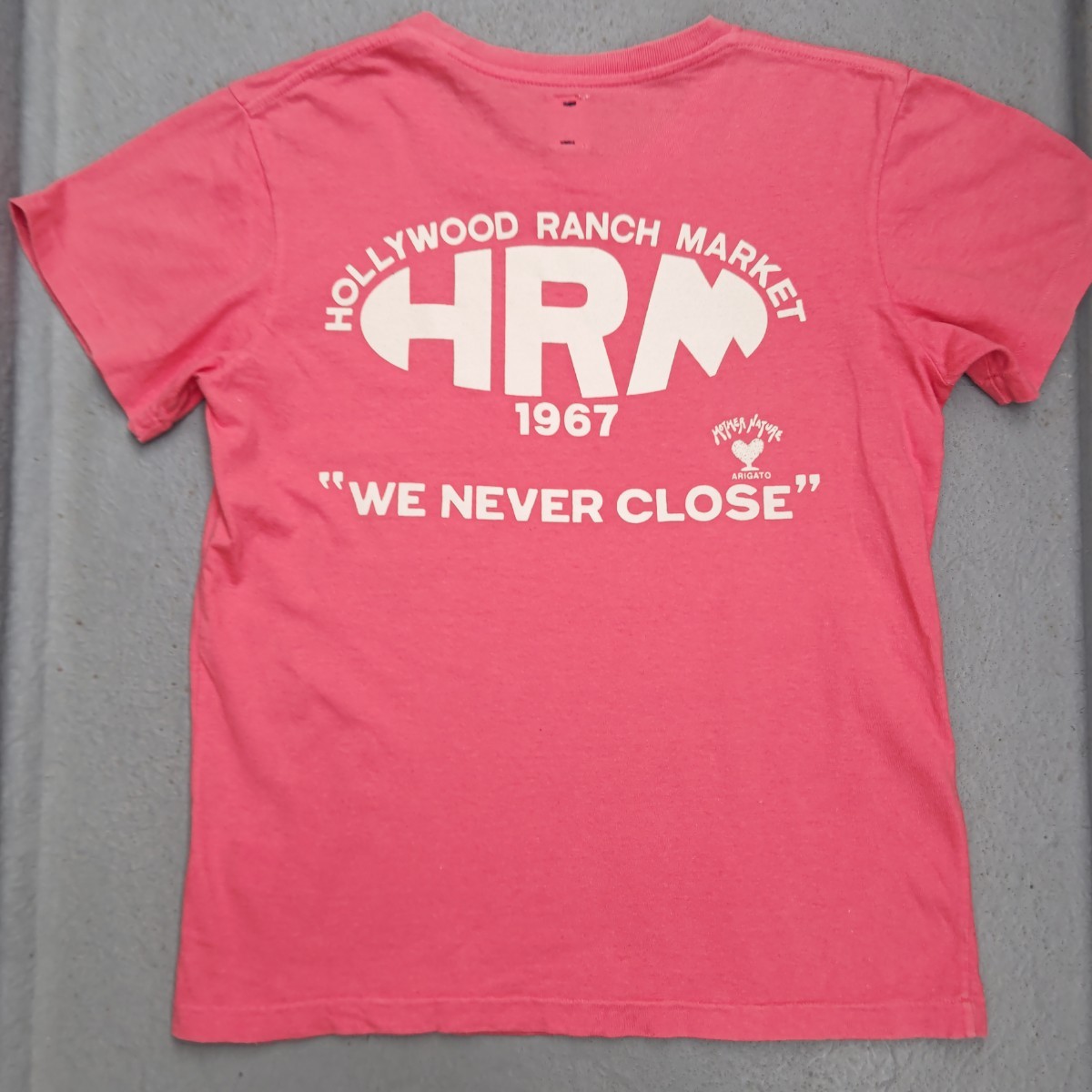 ハリウッドランチマーケット HRM 半袖Tシャツ【1】S ピンク_画像1