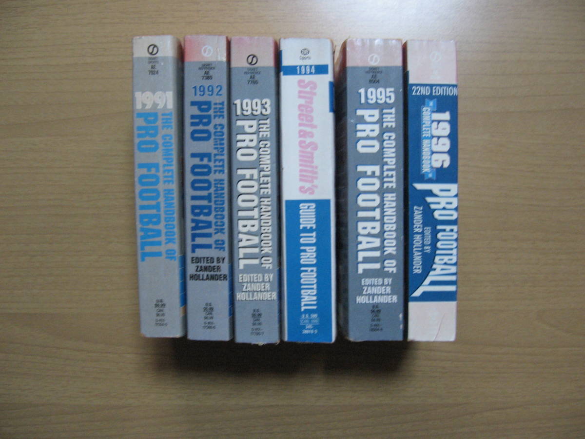 [ игрок название . рука книжка иностранная книга ] американский футбол *1991~1996/6 шт. / повреждение царапина 