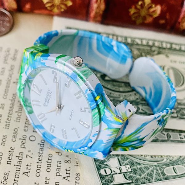 【高級時計グリュエン】Embassy by Gruen クォーツ 腕時計 レディース ビンテージ ブレスレット カクテル ウォッチ クリスタル_画像8