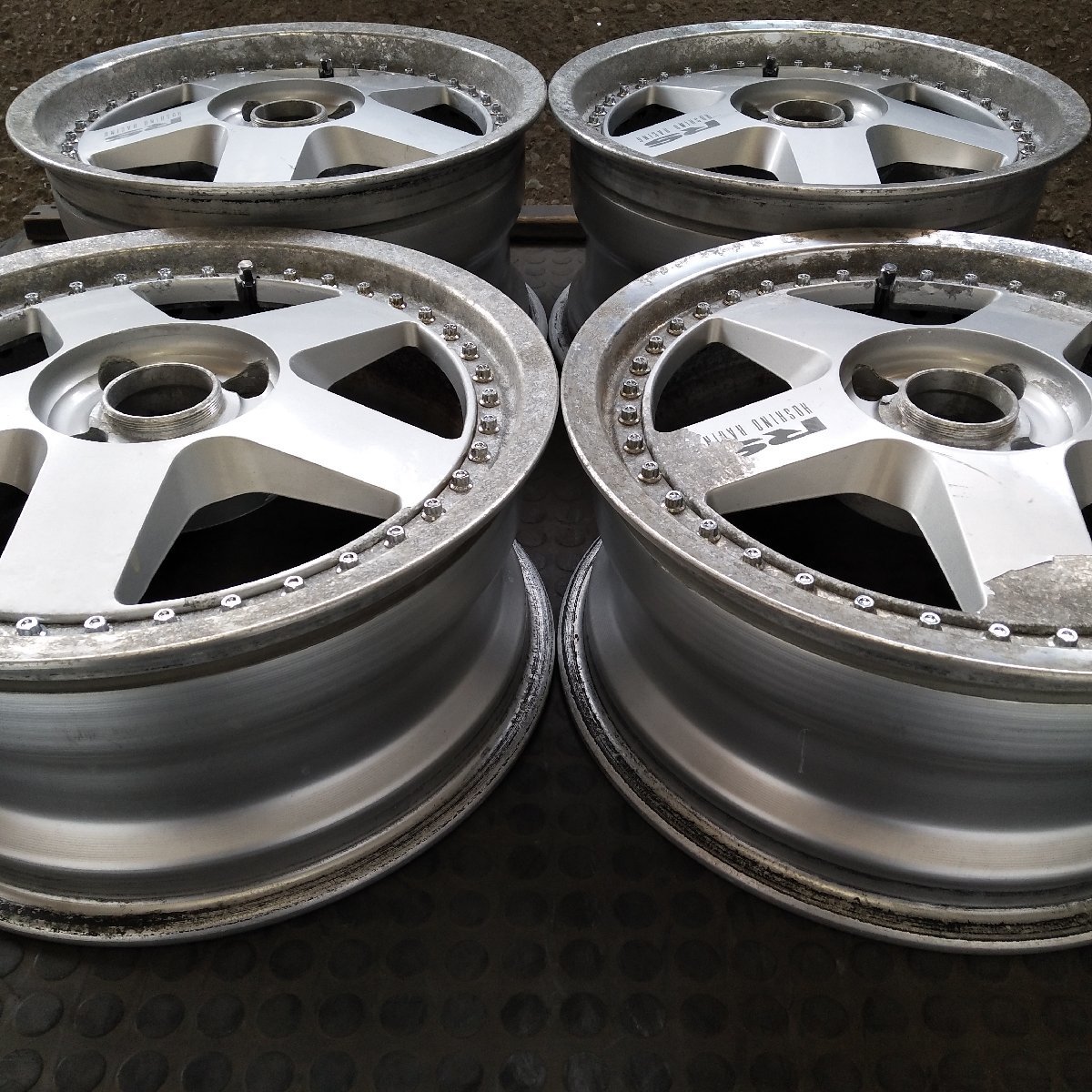 管理番号：S5-65【4本価格】【16×7J 16x8J 4x100 ET+31/+38 ハブ73】IMPUL RS HOSHINO RACING・店頭直接引取可能・下取り可能の画像2