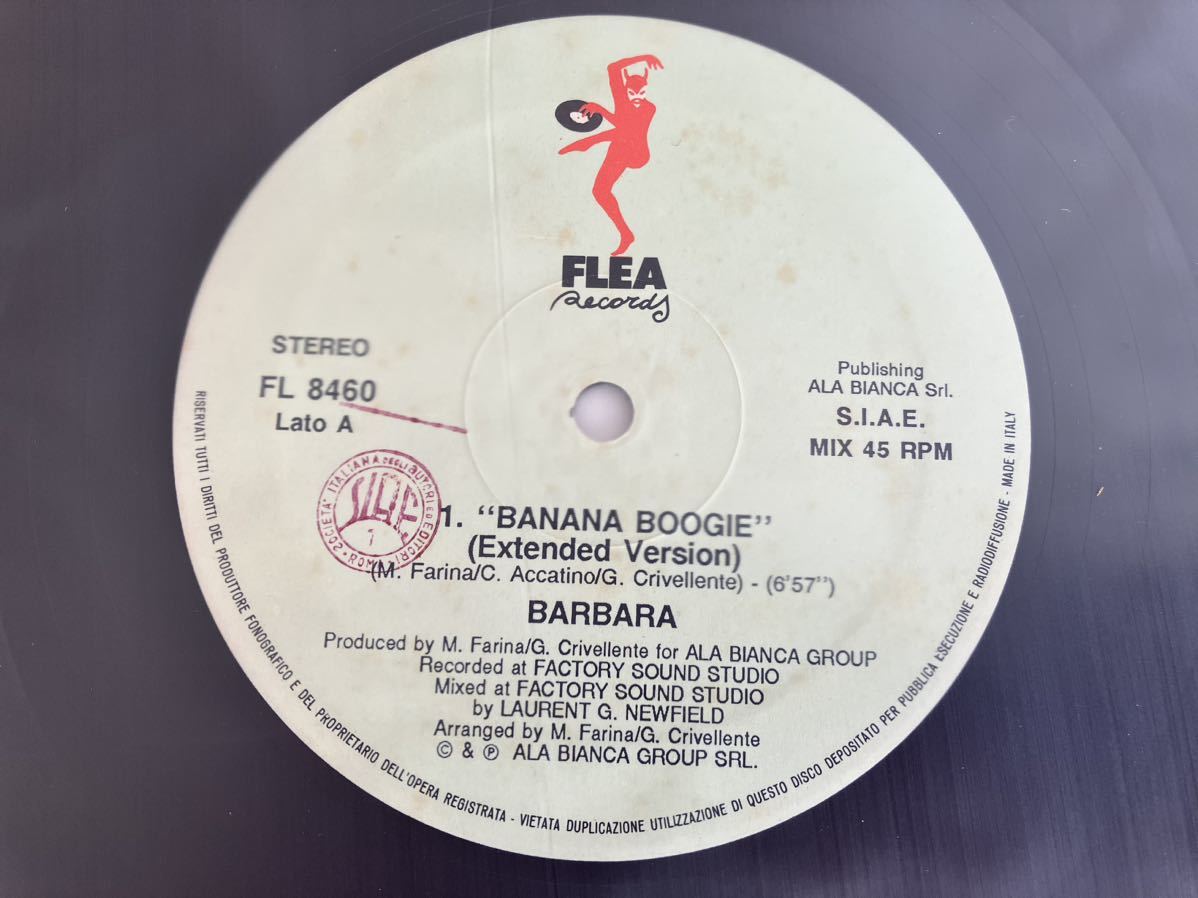 【伊オリジナル】BARBARA / Banana Boogie (Extended,Dub,Acapella)12inch FLEA RECORDS ITALY FL8460 90年EUROBEAT,Hi-NRG,ITALO DISCO_画像5