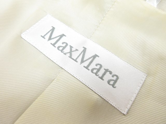 HH【MAX MARA マックスマーラ】10412181 リネン×シルク混 ジャケット (レディース) size44 ベージュ系 伊製 ◎17LJ1155◎の画像8