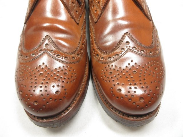 HH 【ハインリッヒディンケラッカー Heinrichdinkelacker】 ウイスキーコードバン リオ 紳士靴 (メンズ) size8.5 茶系 ◎18HT1918◎_画像3