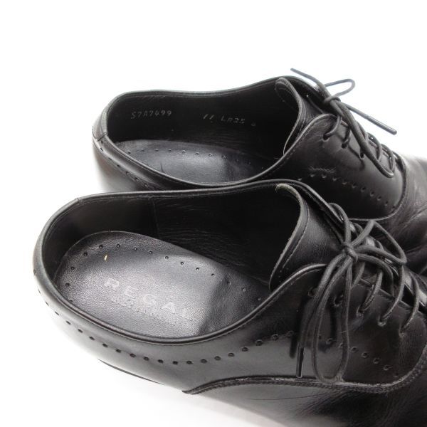 美品 日本製 REGAL リーガル メンズ25cm 黒 ブラック◇ストレートチップ ドレスシューズ ビジネスシューズ 冠婚葬祭 くつ 革靴 レザー/D4の画像6