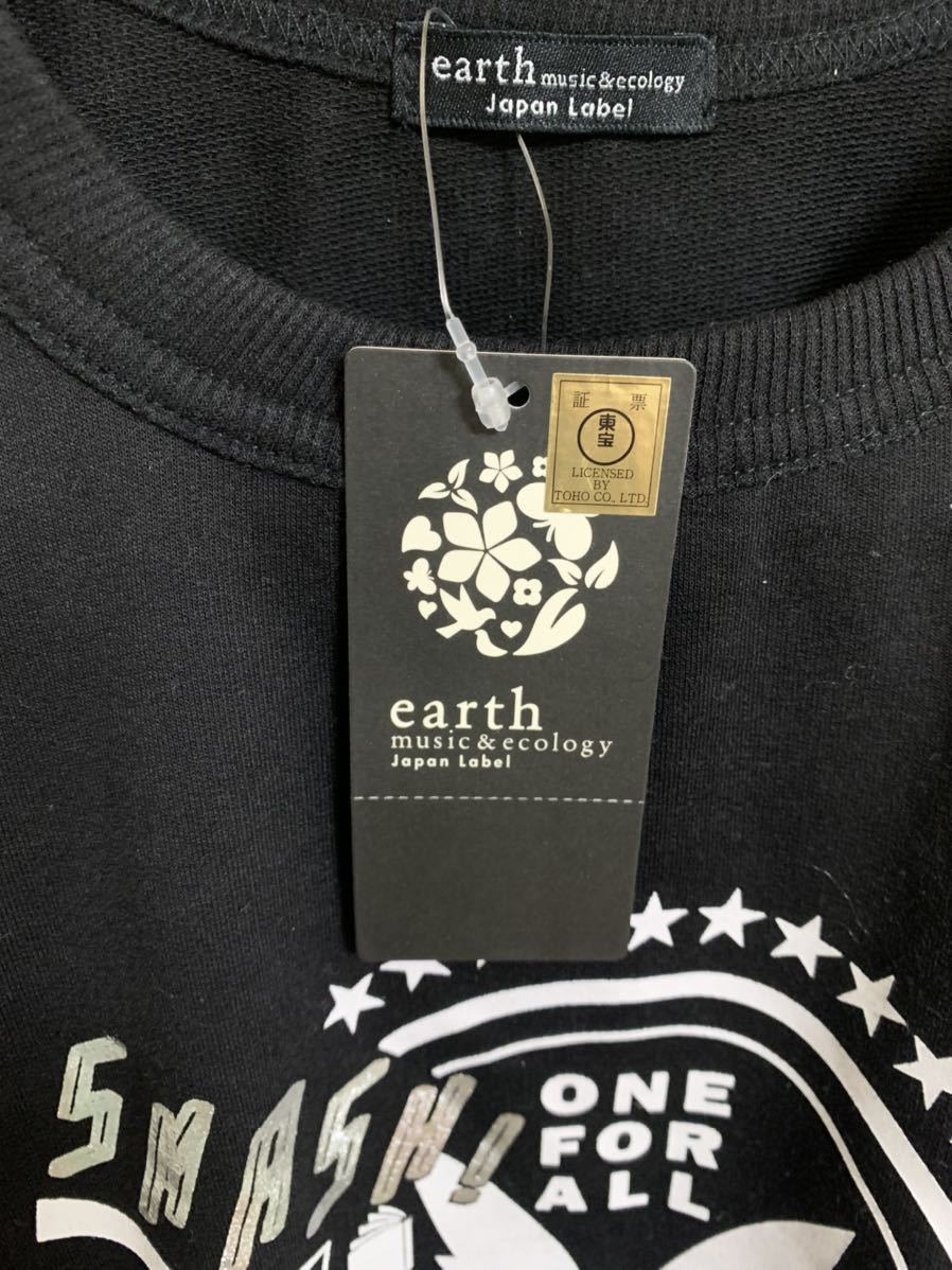 新品［earth music&ecology］アースミュージック&エコロジー　半袖Tシャツ 黒色　Fサイズ Y791_画像3