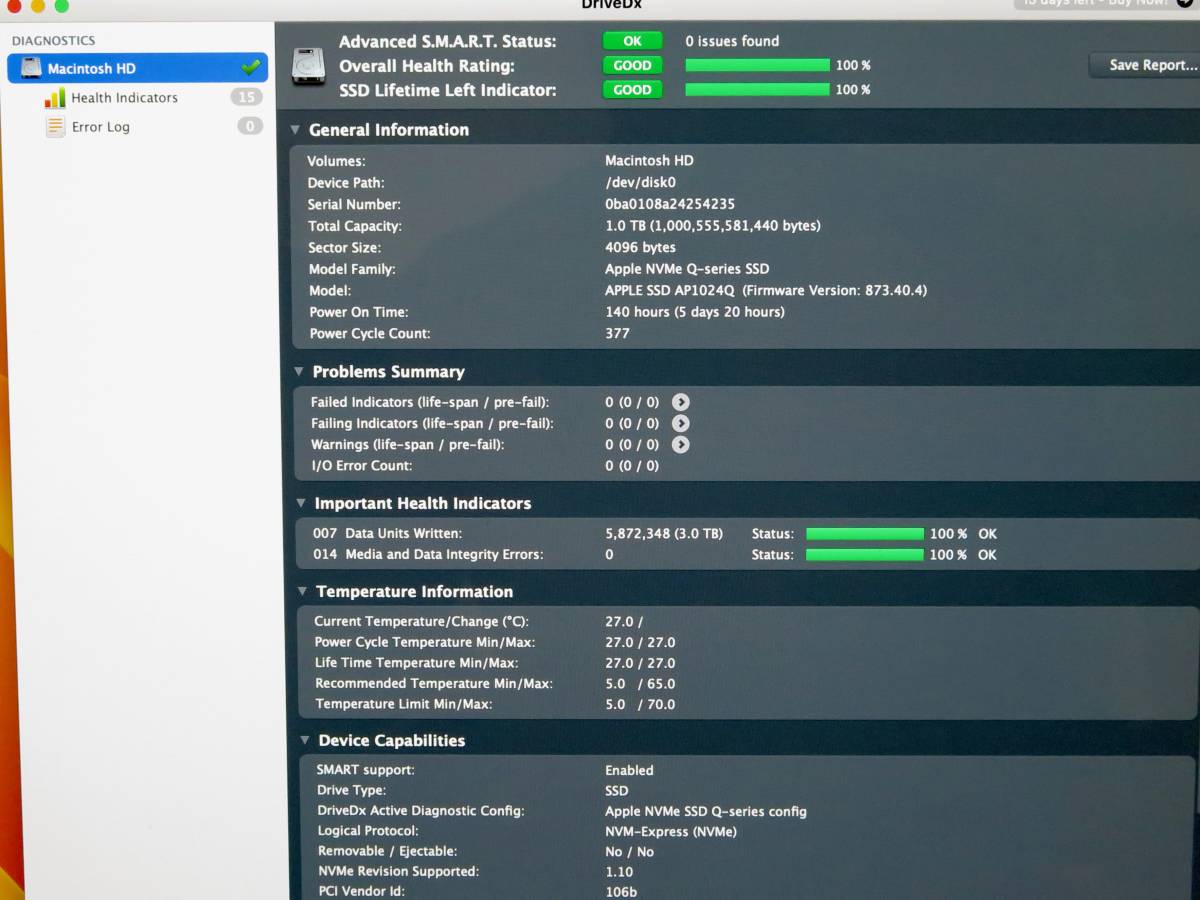 CTO Mac Mini M1 メモリ16GB SSD1TB Apple ディスク使用時間140時間
