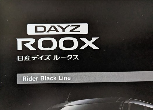 デイズ ルークス ライダー ブラックライン　(DBA-B21A)　車体カタログ　2014年7月　DAYZ ROOX Rider Black Line　古本・即決　管理№ 5535c