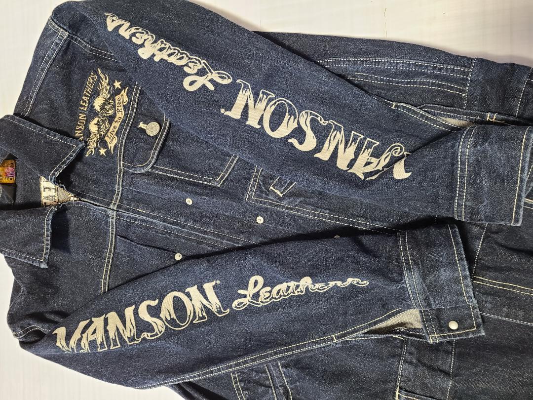 バンソン VANSON デニム つなぎ ジャンプスーツ オールインワン 長袖