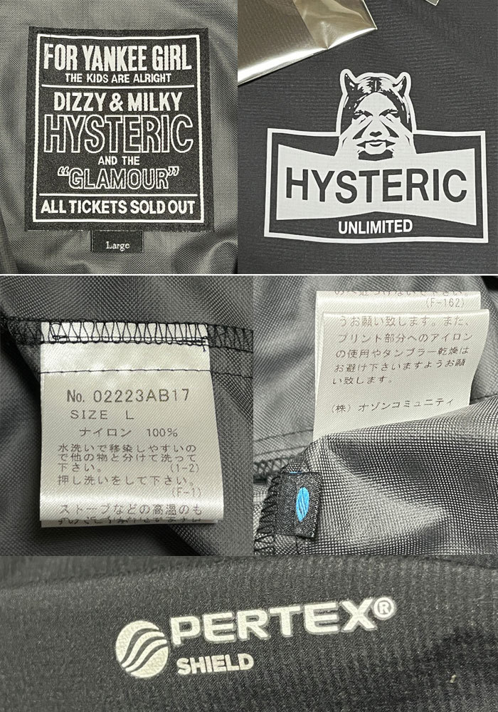 ☆ HYSTERIC GLAMOUR ヒステリックグラマー メンズ SEE NO EVIL 防水