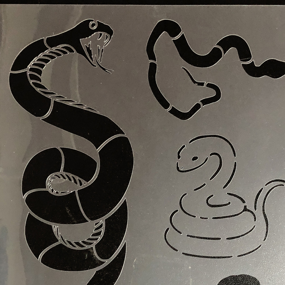 蛇②　NO894　ステンシルシート　型紙　図案_画像4