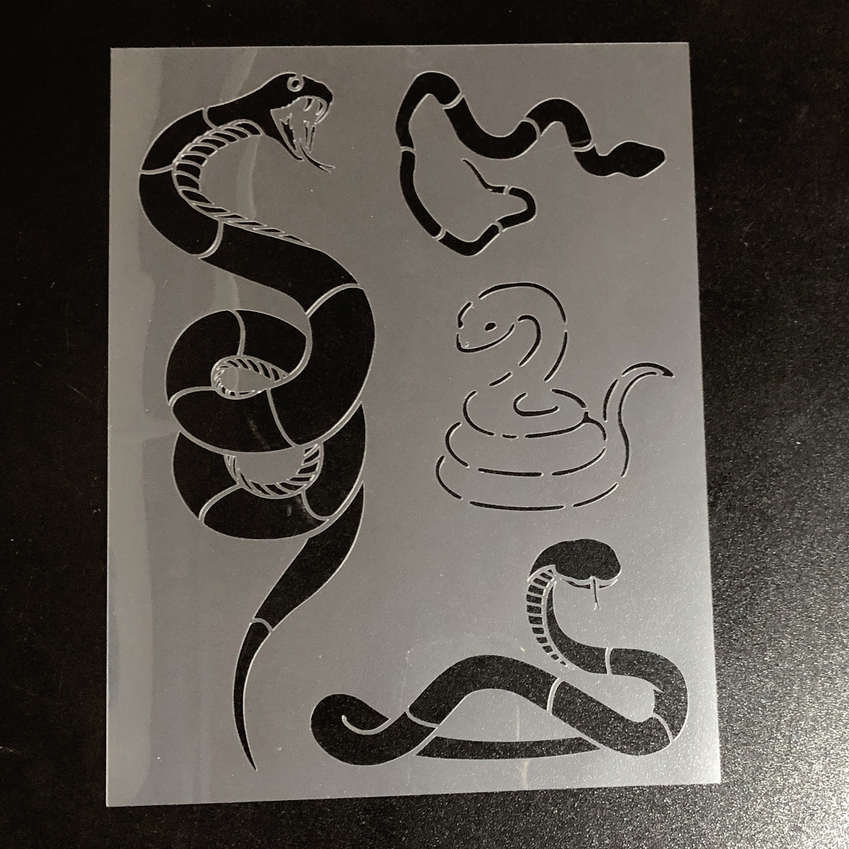 蛇②　NO894　ステンシルシート　型紙　図案_画像3