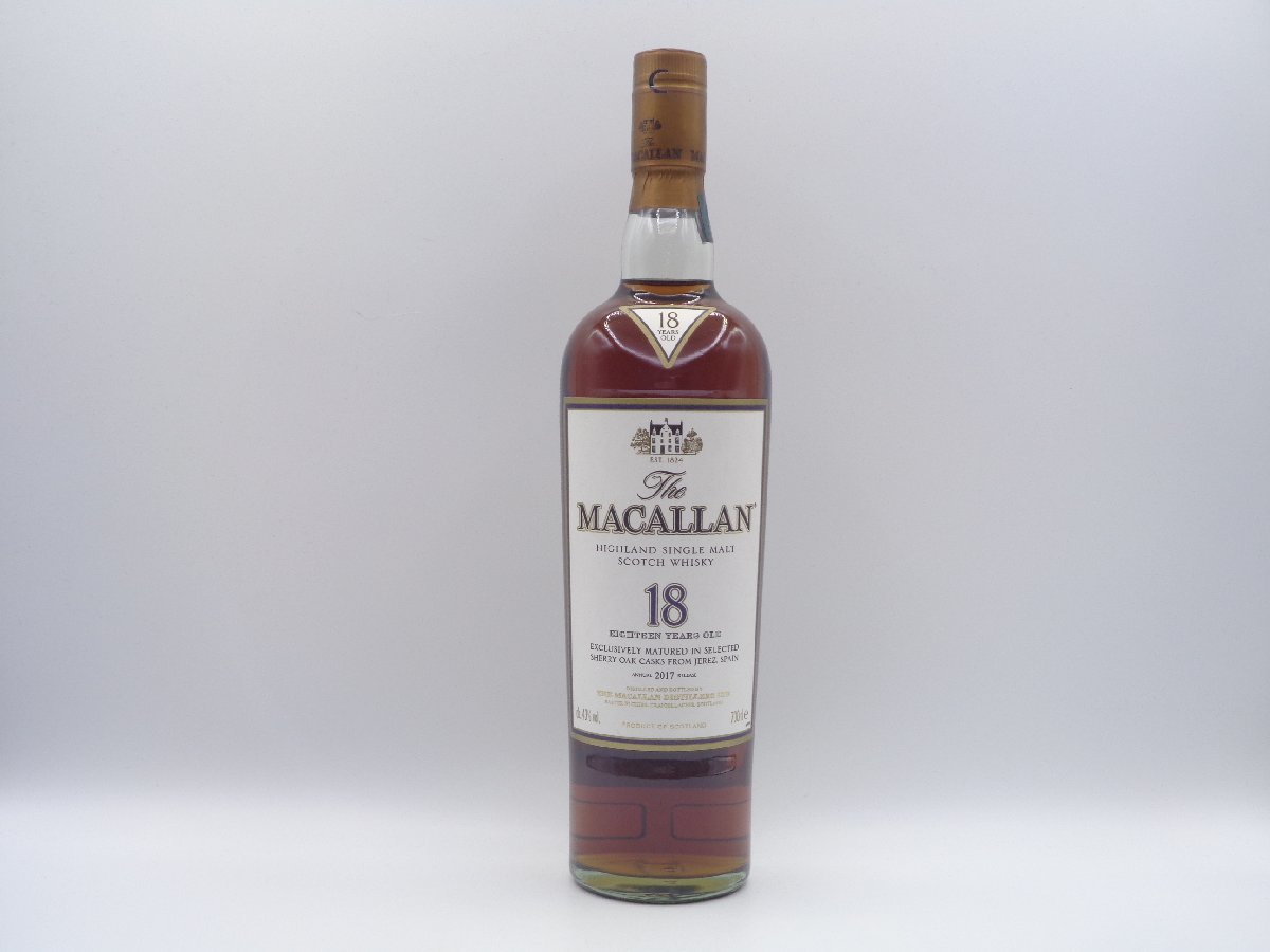 The MACALLAN 18年 ザ マッカラン 2017 シェリーオーク ハイランド