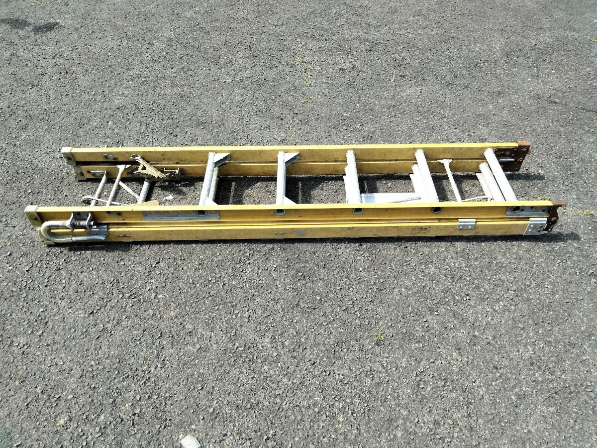 to- two .. three ream GF ladder sliding ladder flexible .. place inside for present condition stepladder 