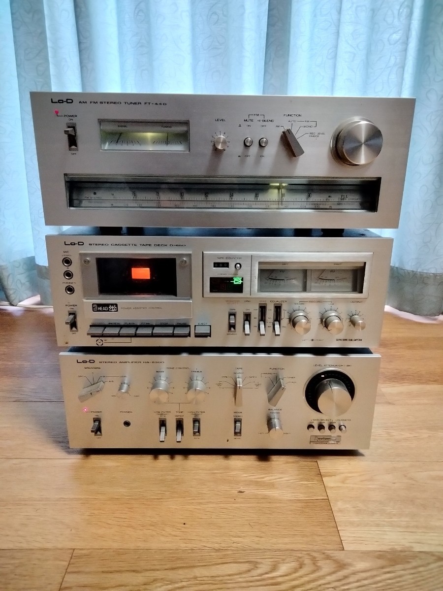 通電 HITACHI 日立 Lo-D ローディ HA-5300 プリメイン アンプ AM FM