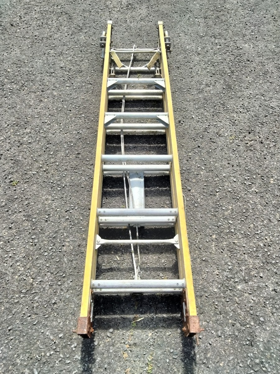 to- two .. three ream GF ladder sliding ladder flexible .. place inside for present condition stepladder 
