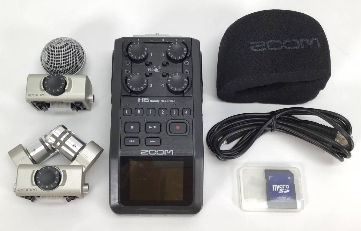 新品同様品 ZOOM H6 BLK レコーダー 純正アクセサリAPH-6付 | gkcsu.org