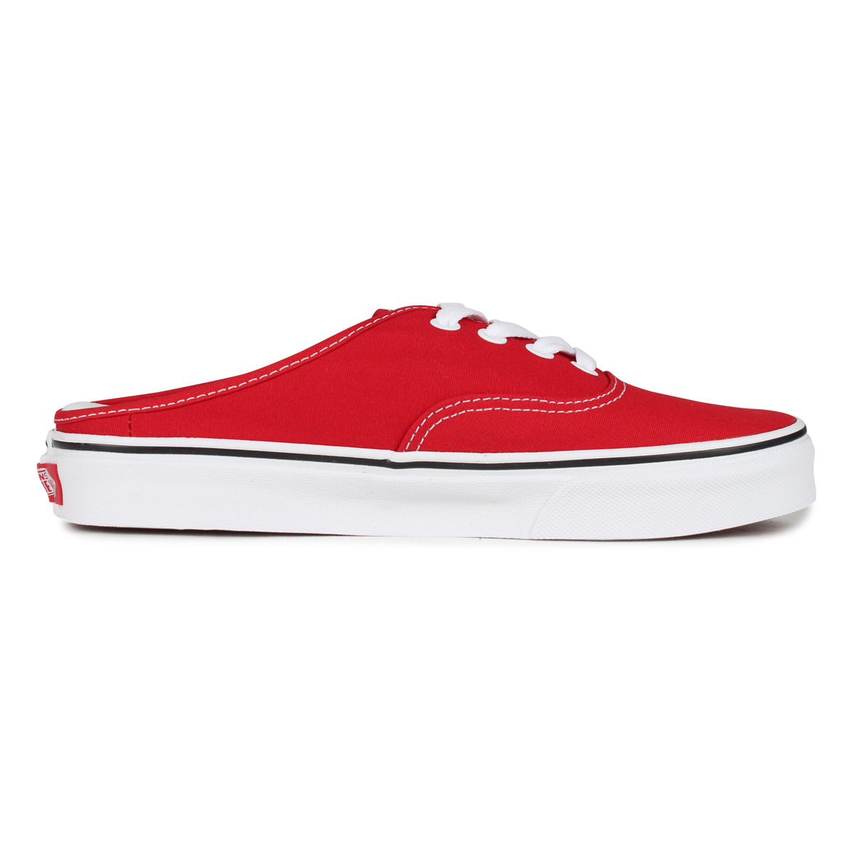 ヴァンズ 24cm オーセンティック ミュール レッド VANS AUTHENTIC MULE 赤 バンズ レディース スニーカー スリッポン_画像6