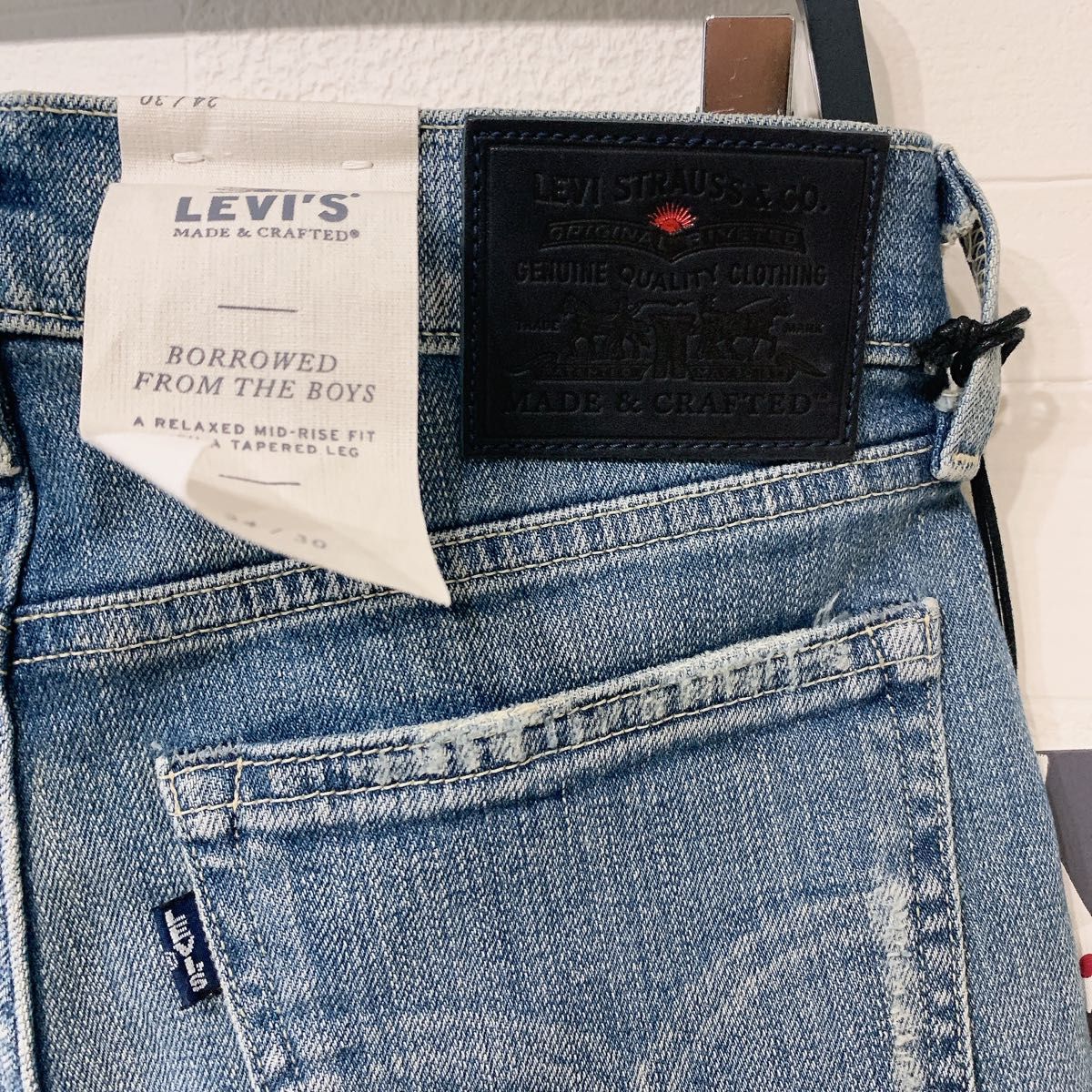 新品未使用タグ付き　LEVI'S MADE&CRAFTED ダメージデニム(W24)日本製