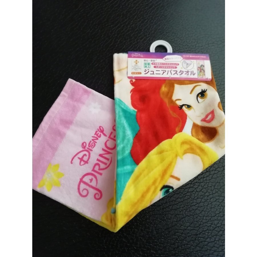  new goods circle . Disney Princess flower z ribbon Junior bath towel back surface color pie ru* system . processing approximately 40×110cm