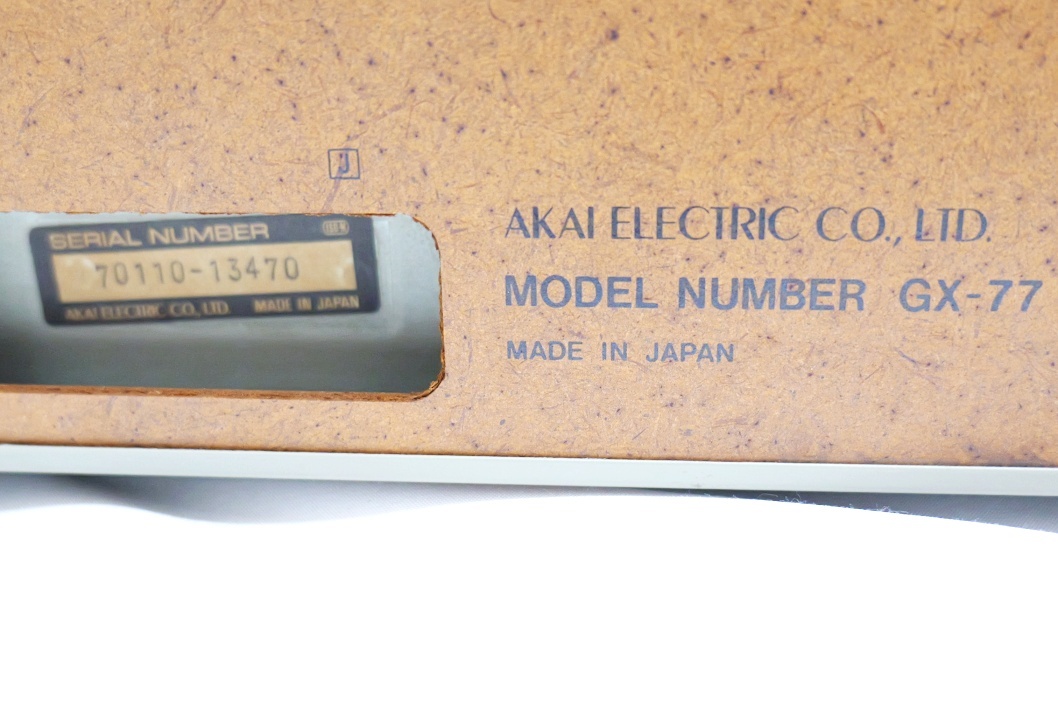 # запись повторный мог но Junk быстрое решение ④!AKAI GX-77 Akai Akai открытый катушка панель Showa Retro 