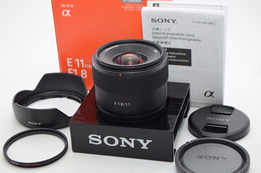 美品☆SONY ソニー E 11mm F1.8 SEL11F18☆元箱付・おまけ付・レンズ