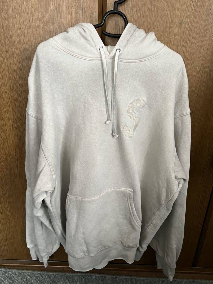 Supreme Overdyed S Logo Hooded Sweatshirt ナチュラル L fajasbela.com
