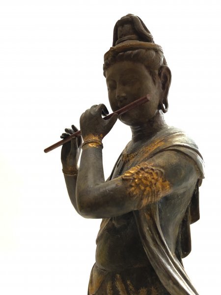 樂】仏教美術 名工 喜多敏勝 音声観音像 観音菩薩像 蝋型青銅製