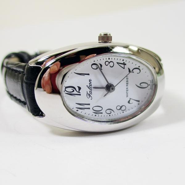 シチズン ファルコン 腕時計 日本製ムーブメント 革ベルト ホワイト/ブラック レディース 婦人 QA03-304/8153_画像6