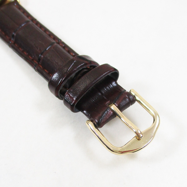 同梱可能 シチズン ファルコン 腕時計 日本製ムーブメント 革ベルト ホワイト/ブラウン レディース 婦人 Q997-104/2624_画像4