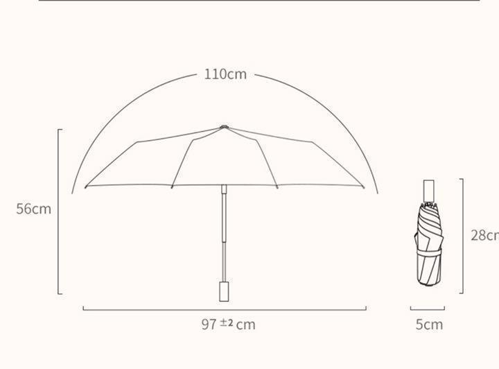 送料無料 千鳥格子 ワンタッチ自動 折り畳み日傘 男女兼用晴雨兼用 UVカット遮光 遮熱_画像5
