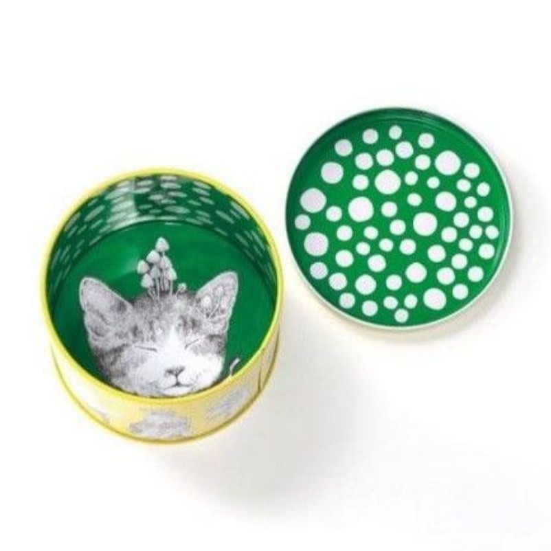 Yahoo!オークション - ヒグチユウコ 丸缶 2種類 猫のイラスト 新品 小