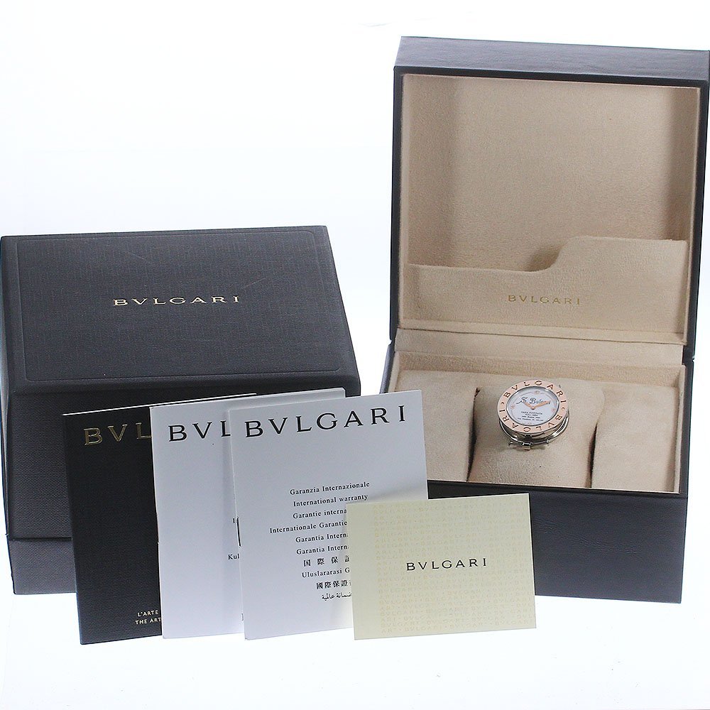 訳あり ブルガリ BVLGARI BZP30S B.zero1 125周年記念 クォーツ レディース 箱・保証書付き_747925【ev10】_画像2