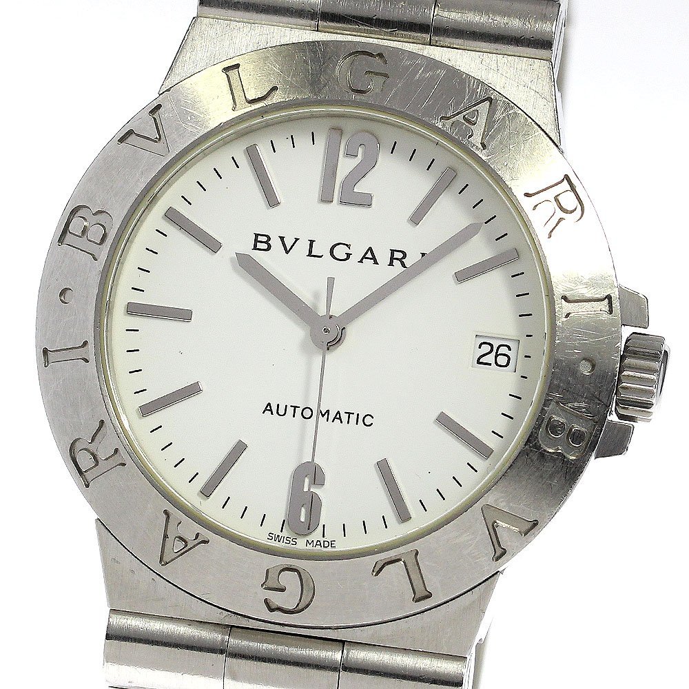 ブルガリ BVLGARI LCV35S ディアゴノ スポーツ デイト 自動巻き メンズ _751611【ev10】