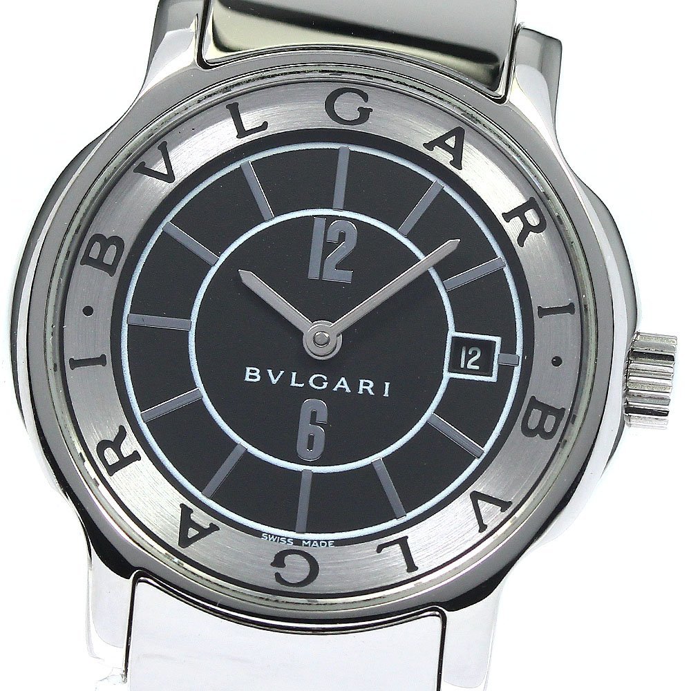  BVLGARY BVLGARI ST29S Solotempo Date кварц женский прекрасный товар _749234