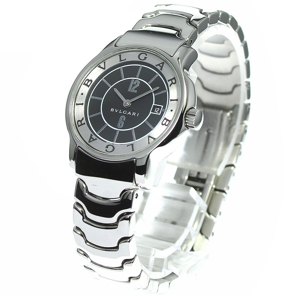  BVLGARY BVLGARI ST29S Solotempo Date кварц женский прекрасный товар _749234