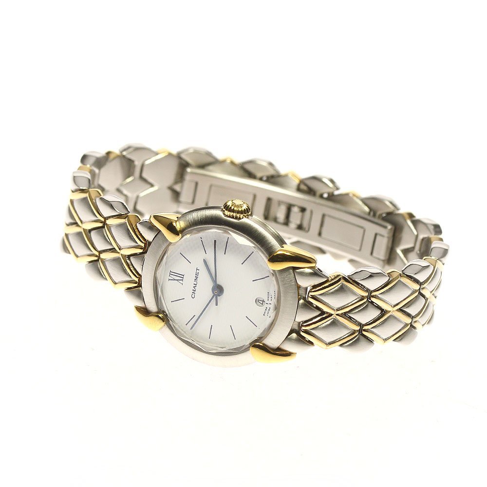 新着 ショーメ Chaumet _753217 美品 レディース クォーツ デイト