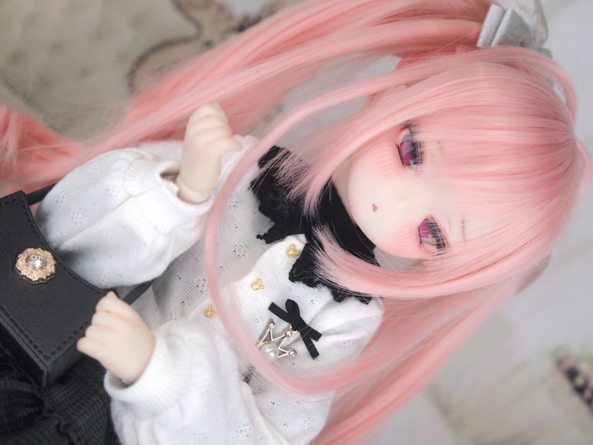 【ぐるぐる】DDH-29 SW肌 ドルフィードリーム MDD Dollfie Dream カスタムヘッド + 碁石アイ2種 パテ盛り ※難有り_画像2