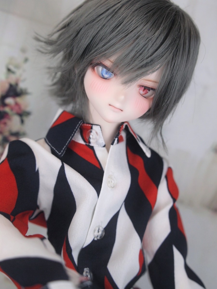 【ぐるぐる】DDH-09 SW肌 ドルフィードリーム MDD Dollfie Dream カスタムヘッド + 碁石アイ2種 パテ盛り ※難あり_画像4