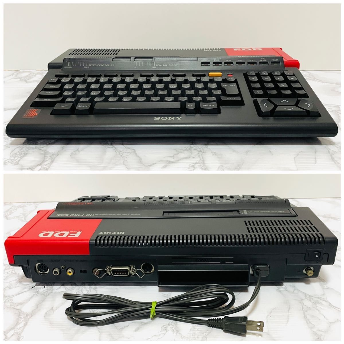 希少 箱付き SONY ソニー MSX2 HITBIT HB-F1XD 本体 MSX-2 元箱 フロッピーディスク レトロゲーム